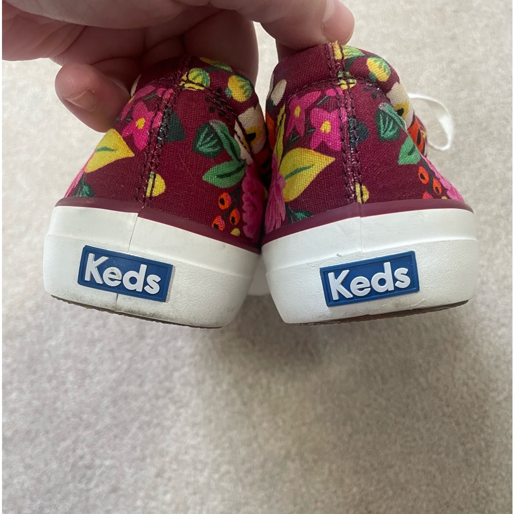 Rifle Paper Co. | Keds | Maroon Floral Print Shoes | Size 9 | EUC - Picture 4 of 8